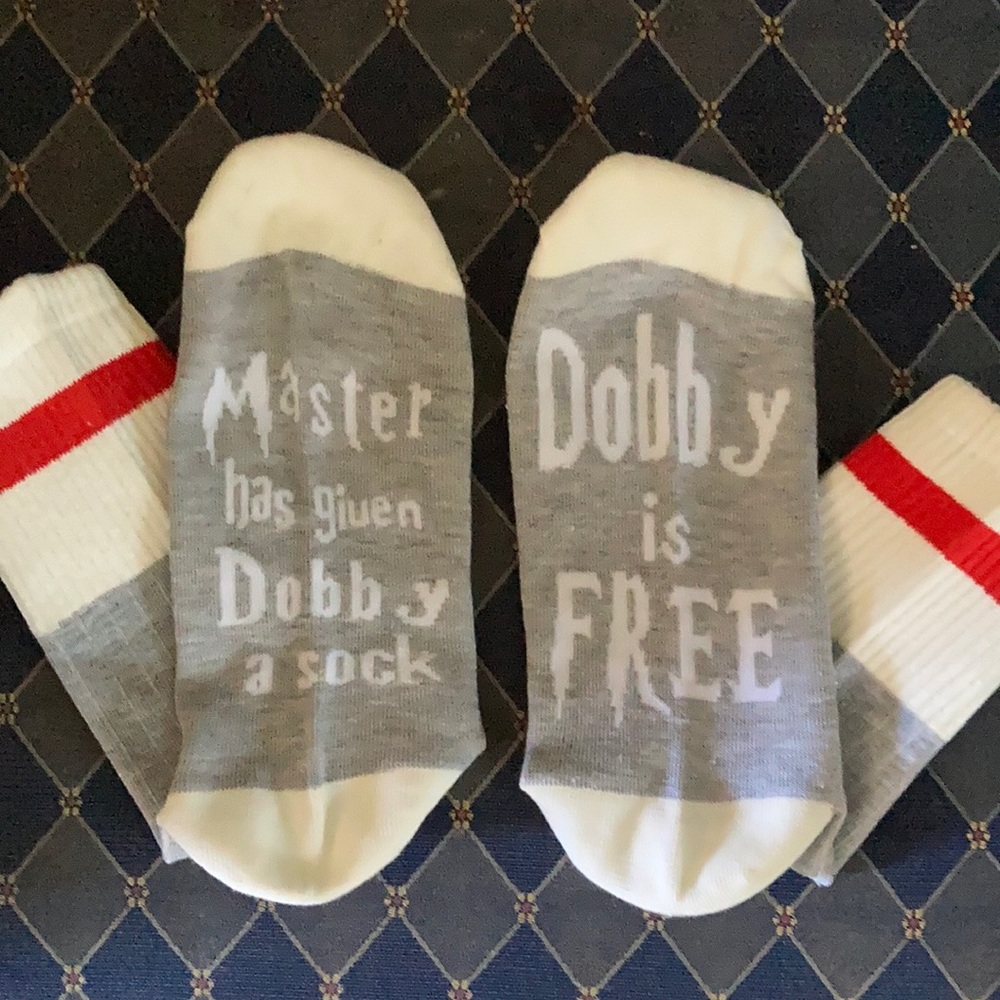 Harry Potter Themed Dobby is Free Cotton Socks